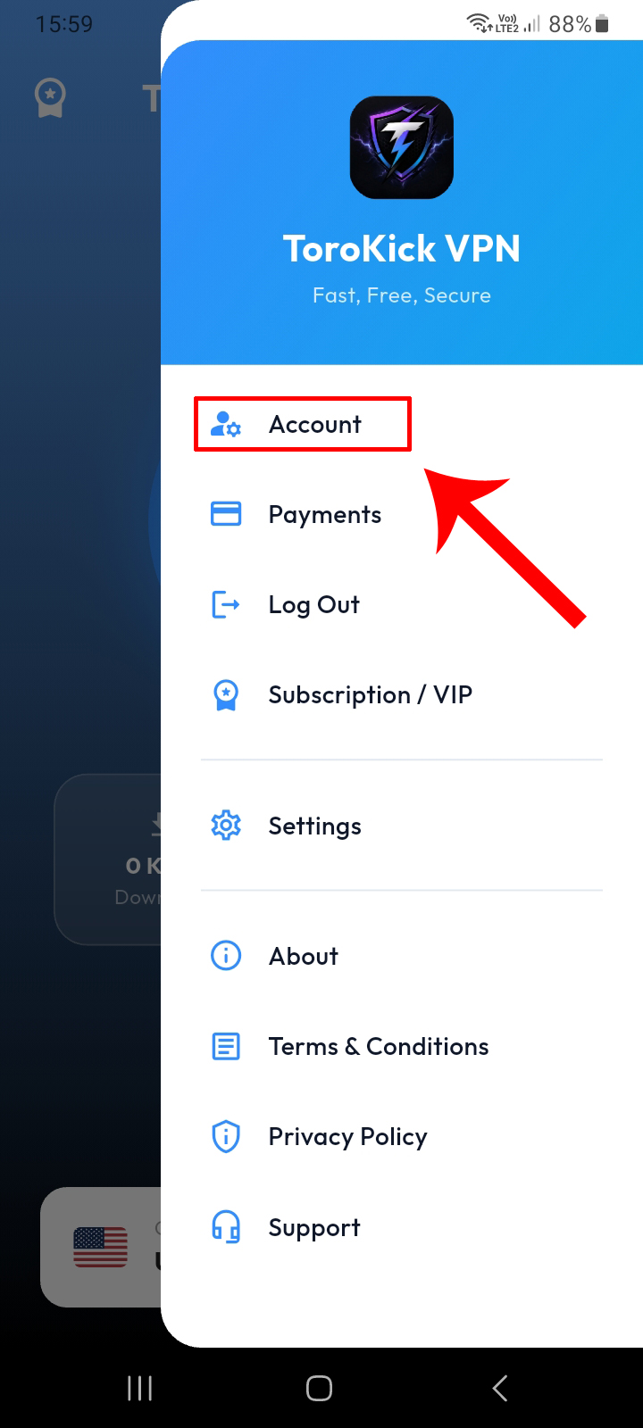 Side Menu - My Account